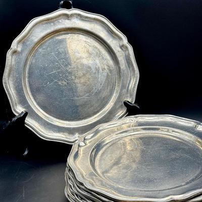 (7) Pewter Wilton Armetale plates