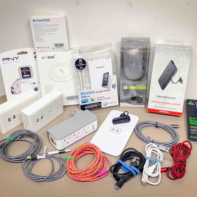 (20+) Mixed Electronics Lot – Chargers, Cables, Power Banks & More