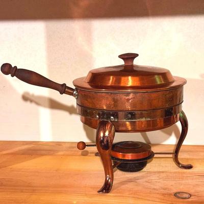 Copper Chauffeur Pot On Stand