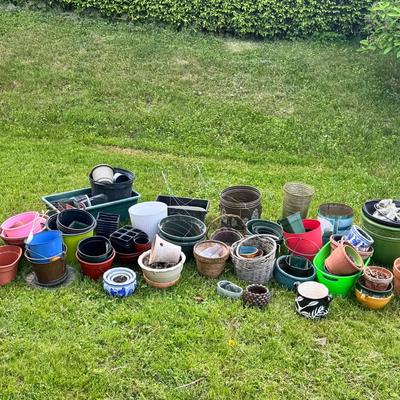 Large Lot Of Planters 