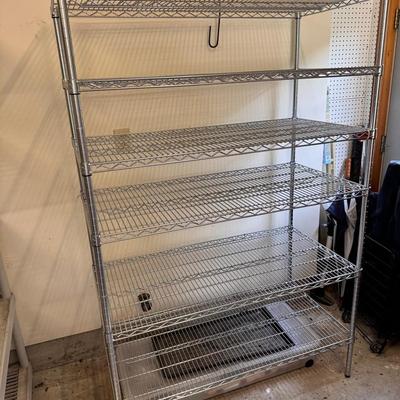 Six Level Adjustable Metal Shelf