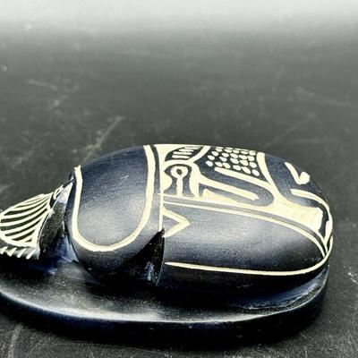 Carved Egyptian Scarab