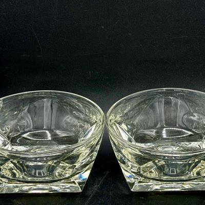 (4) Colony Glass Vanity dessert bowls