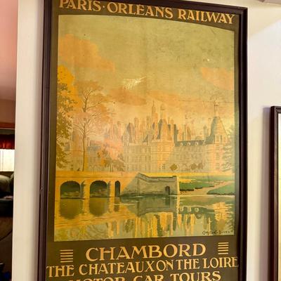 Vintage 1925 Chambord Travel Poster