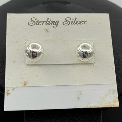 Sterling Silver Stamped Earrings 