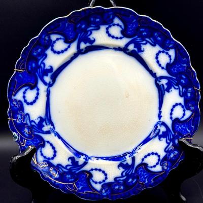 Henry Alcock “Delamere” Flow Blue plate #2
