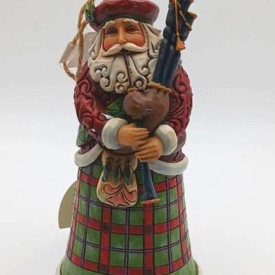 Jim Shore Heartwood Creek "Scottish Santa" Hanging Ornament