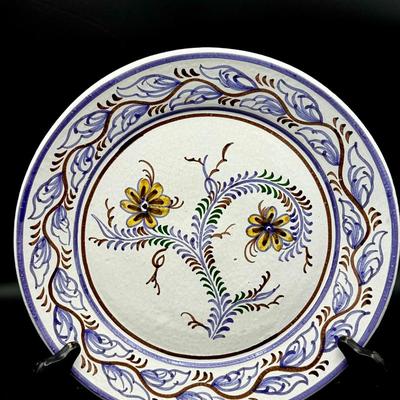 Signed Talavera pottery plate