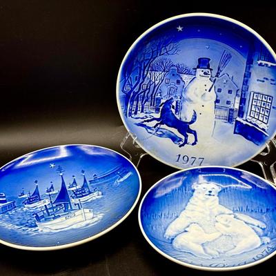 (3) Bing & Grondahl Collectible Plates