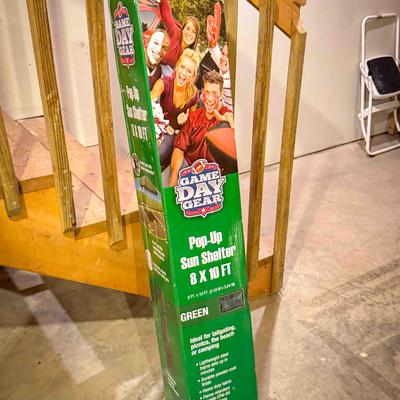 GAME DAY GEAR Pop-Up Sun Shelter 8 x 10ft NIB