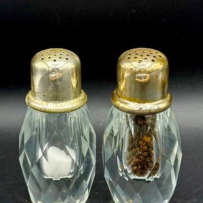 Crystal Pepper Mill & Salt Shaker