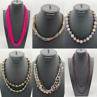 Necklaces-(2) With Sterling Silver Clasps