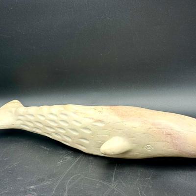 Signed Carved Whale