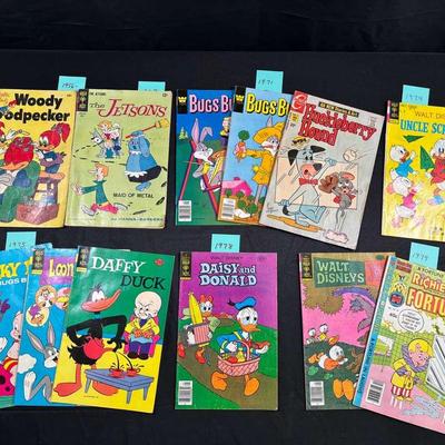 Vintage Comic Books Incl. Rare Woody Woodpecker, The Jetsons & Richie Rich Fortunes
