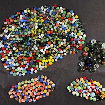 Large lot of Vintage Marbles, some highly sought after!