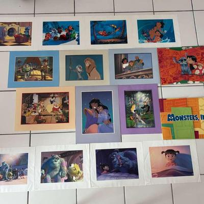 Lot of 14 Disney Commemorative Lithographs