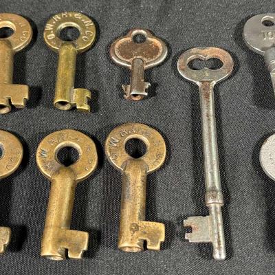 Railroad Keys, Lot of 9 keys