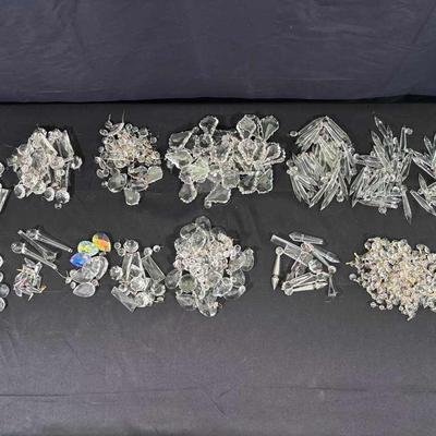 Lot of Vintage and Antique Crystals for Light Fixtures / Decorations