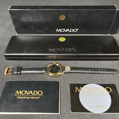 Movado Museum Watch - Never used, in box (35 yr service award Great Northern Railway)