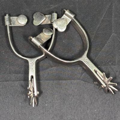 Vintage North & Judd Heart Button Spurs, Highly Desired!