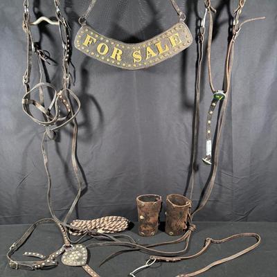 Vintage Leather Cowboy / Horse Items