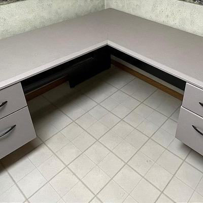 Grey L Shaped Desk