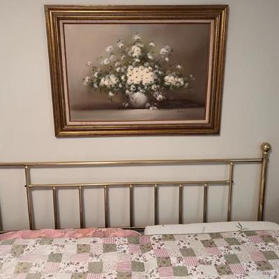 Sale Photo Thumbnail #7: King Brass Headboard