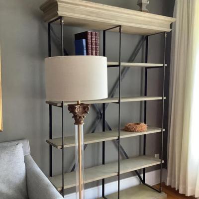 $395 5 tier shelf (one of two) 84"H 55"L 14"depth