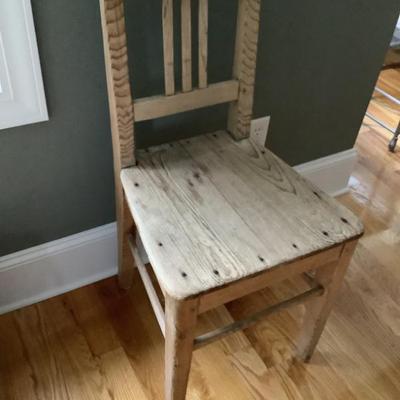 $20 wooden chair 36"H 17"L 17"depth