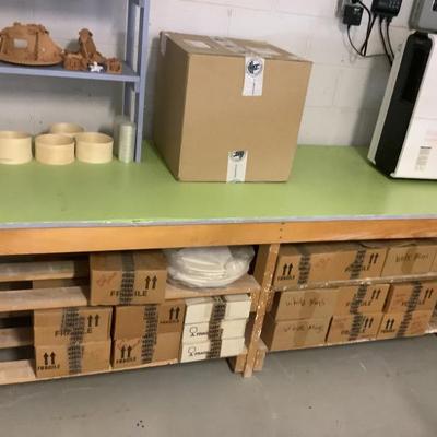 Sale Photo Thumbnail #230: $60 green top worktable 29"H 84" x 32" 