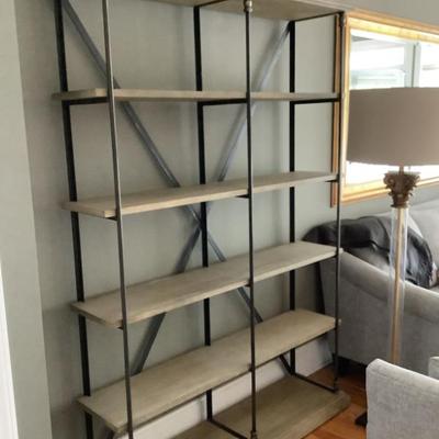 $395 5 tier shelf (one of two) 84"H 55"L 14"depth