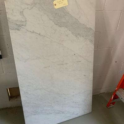 $195 marble slab/top 50” x 30”