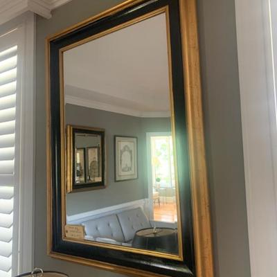 $250 beveled black & gold gilt 45”H 33”W 
