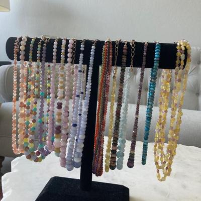 Sale Photo Thumbnail #4: Various beaded necklaces