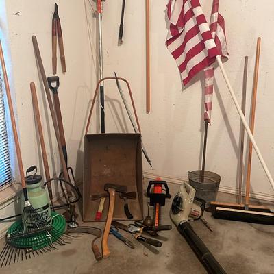 A Group of Lawn And Garden Tools-