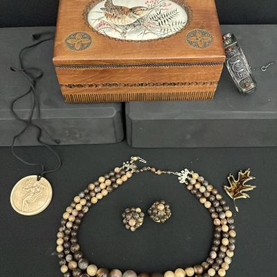 Jewelry Box And Collection Of Costume Jewelry