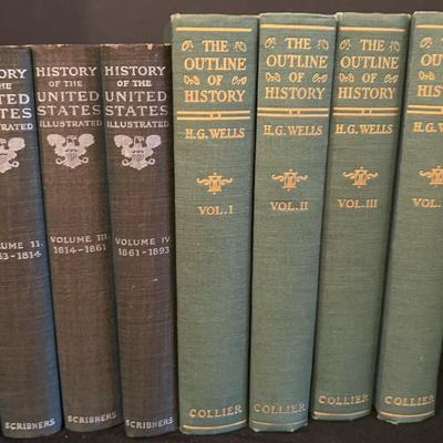 Lot Of Vintage History Books