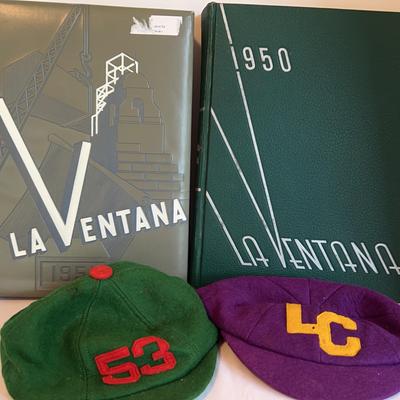 La Ventana Texas Tech Yearbooks And 2 Vintage Caps