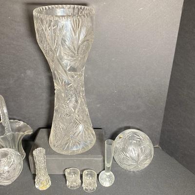 Cut Glass Vase And More