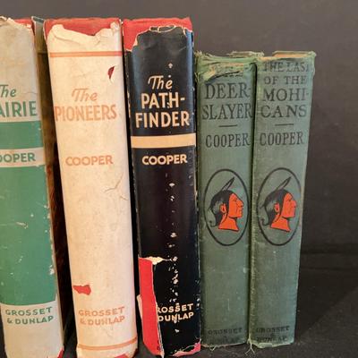 Lot Of Vintage Books By James Fenimore Cooper