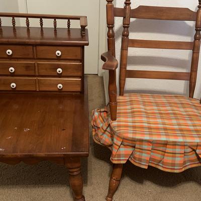 Chair And Side Table