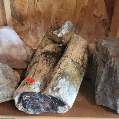 Sale Photo Thumbnail #250: Petrified Wood and Quartz