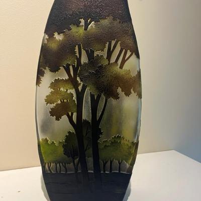 French Etched Cameo Glass ( Galle Style ?)