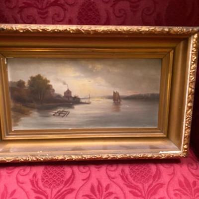 Oil Landscape Sunset 