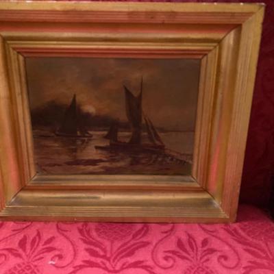 Antique Oil Painting Dusk