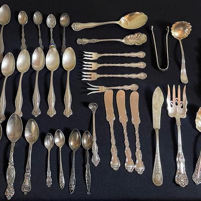 Sterling Silver Marked Flatware (Vintage/Antique Items)