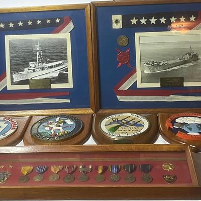 Vintage U.S Military Plaques, Photos & Medals