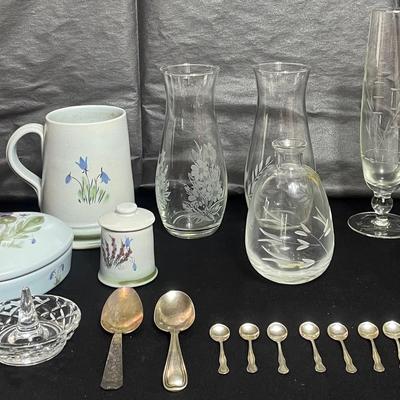 Vintage Sterling Silver Salt Spoons & Others 