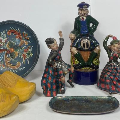 Vintage Mid Century Scottish Figures, Norwegian & Hollard Items