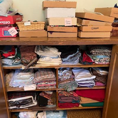 Fabric Scraps and Sewing Materials